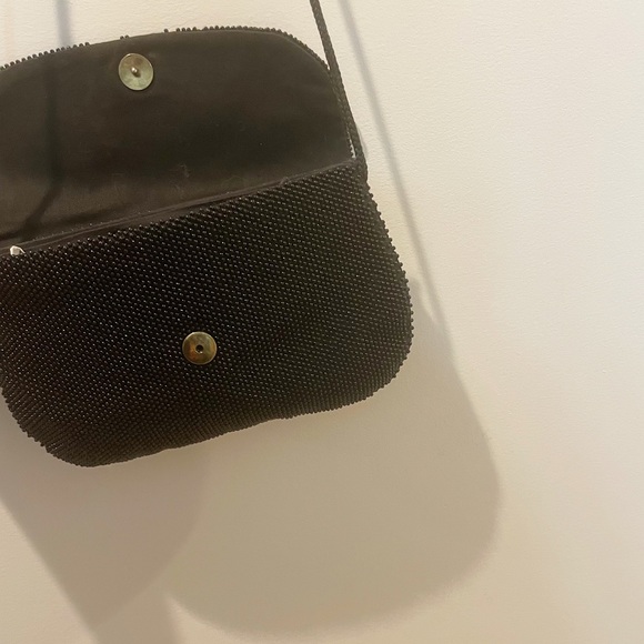 Vintage 80s Holiday Fair Black Beaded Handbag/Clutch - Picture 13 of 15